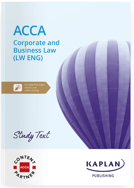 Corporate &amp; Business Law (LW-ENG) Study Text 2025 - 2026