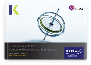 [9781839967672] CIMA BA4 Fundamentals of Ethics, Corporate Governance and Business Law Revision Cards 2025