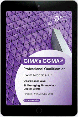 [9781035535453 (non-printable)] E1 CIMA (eBook) Managing Finance in a Digital World Exam Kit 2026